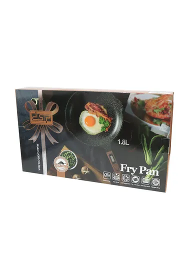 1.8L Toughened Non-Stick Frypan CA005-C24 (D24 x H6)cm - Black