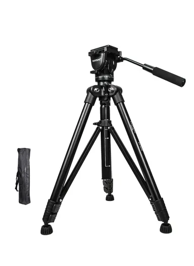 Aluminum Alloy &amp; ABS Resin Professional Camera Mount Tripod DV DSLR SLR Camera Hydraulic Gimbal Tripod DV-985N