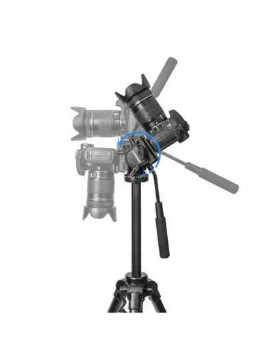 Aluminum Alloy &amp; ABS Resin Professional Camera Mount Tripod DV DSLR SLR Camera Hydraulic Gimbal Tripod DV-985N