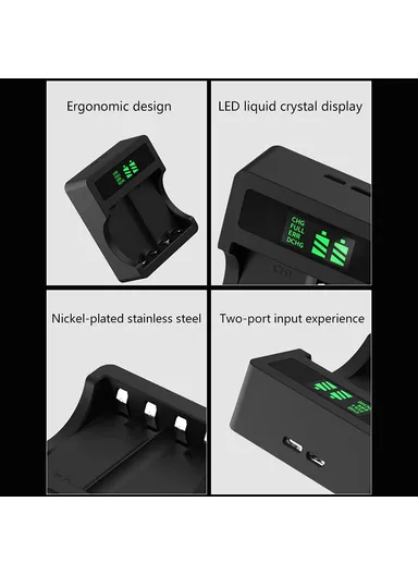 Beston Charger for Xbox + 2 Batteries