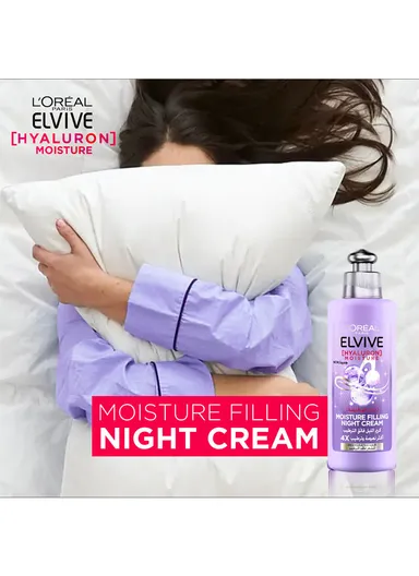 200ml L'Oreal Paris Elvive Hyaluron Moisture Filling Night Cream