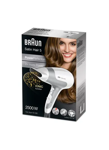 2500W 3 Temperatures 2 Speeds Electric Hair Dryer BRHD580E
