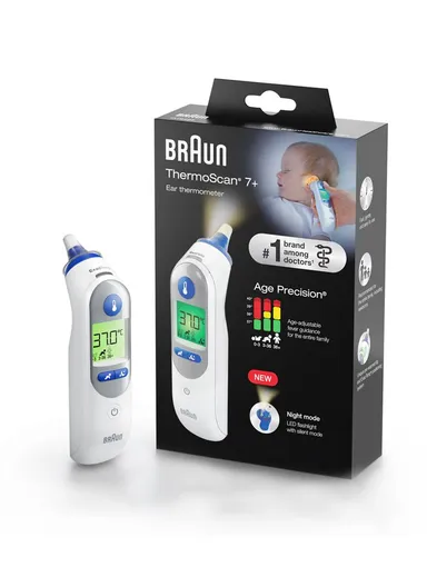 ThermoScan 7 Plus Ear Thermometer For Newborns, Toddlers &amp; Babies IRT6525MNLA