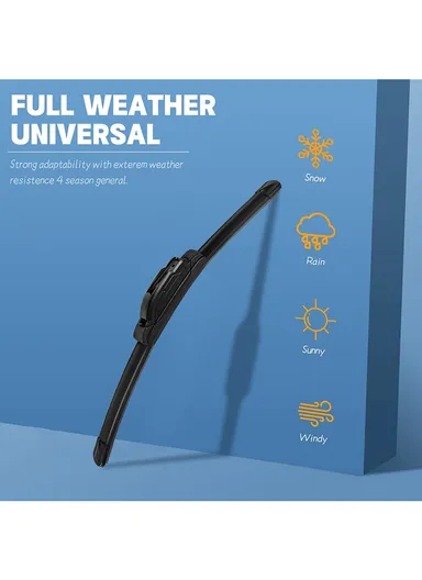 26" 1 Piece Long-Lasting All Season Beam Silicone Wiper Blades