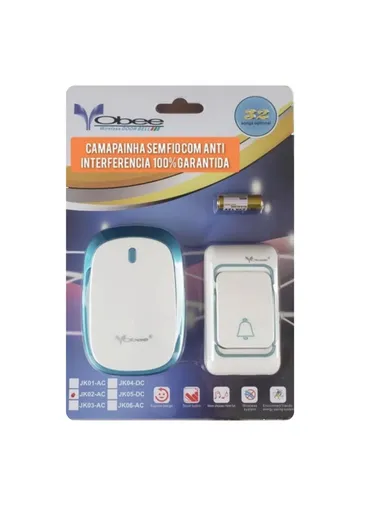 Wireless Doorbell With 32 Optional Ringtones JK0S-DC