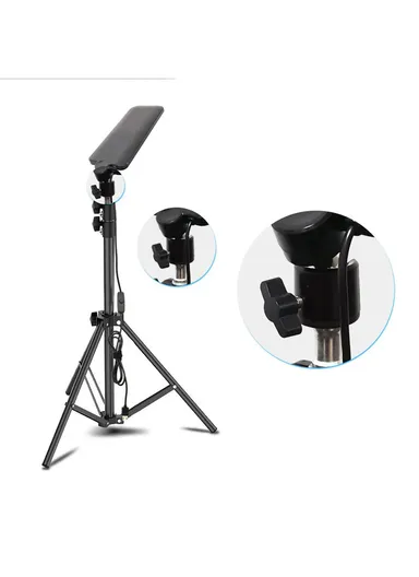 5V 6500-7000K Portable LED Camping Light with Telescopic Tripod Stand, Super Bright Outdoor Work Lamp (L7.5 x W7.5 x H59 )cm