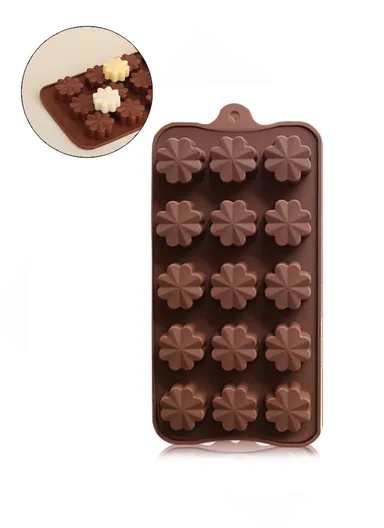  Silicone Mini Chocolate Mold Trays For Cake Decorating (L10.3 x W20.5 x H1.5)cm