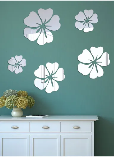 25 Pcs DIY Acrylic Mirror Wall Stickers JM003