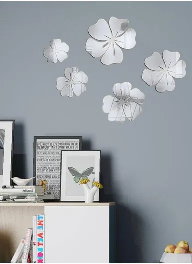 25 Pcs DIY Acrylic Mirror Wall Stickers JM003