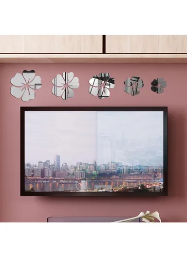 25 Pcs DIY Acrylic Mirror Wall Stickers JM003