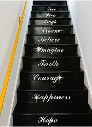 DIY Acrylic Mirror Wall Stickers Letters Shape JM123