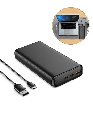 100W 20000mAh Power Bank Multi-Port Portable Charger Cell Phone External Battery Pack with Indicator Lights T65A