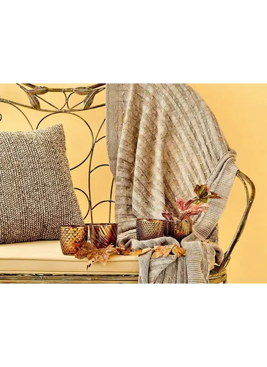 Mati Candle Holder 9 x 9 cm - Brown