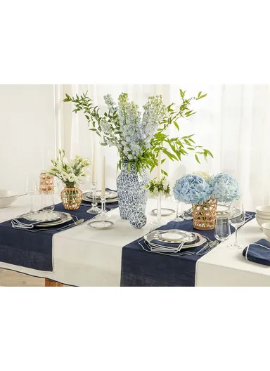 Grace New Bone Dessert Plate 20 Cm - Navy Blue