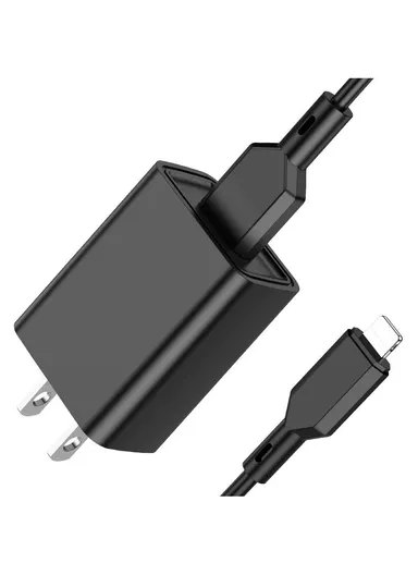 10.5W Single Port Wall Charger With Lightning Cable BA68
