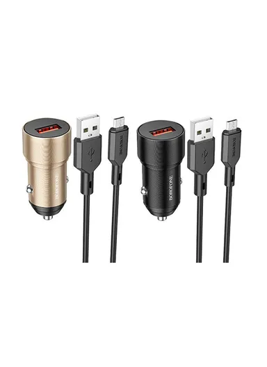 18W In-Car Fast Charger With Micro USB Cable BZ19A