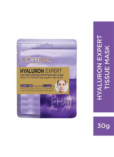 30g L'Oreal Paris Hyaluron Expert Moisturiser and Anti-Aging Tissue Mask