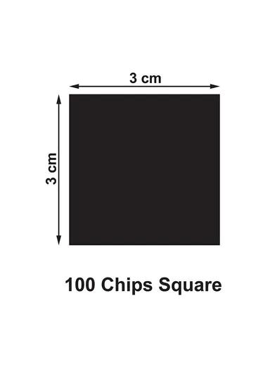 100 Pcs DIY Acrylic Square Mirror Wall Stickers JM002