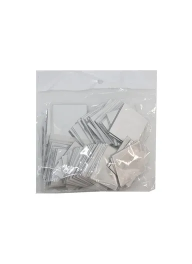 100 Pcs DIY Acrylic Square Mirror Wall Stickers JM002