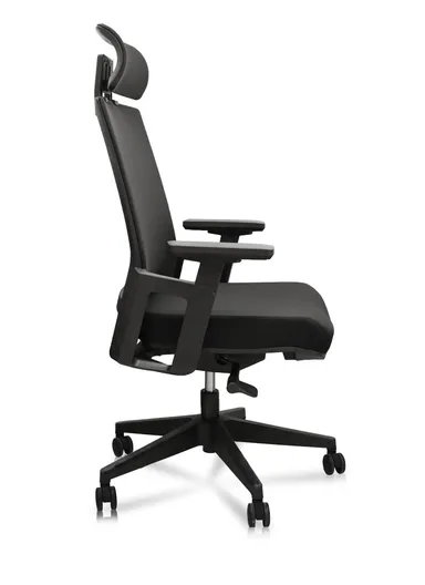 360° Rotation Office Chair Ergonomic Mesh With Height &amp; Head Rest Adjustment A901 (L62.5 x W65 x H118.5)cm