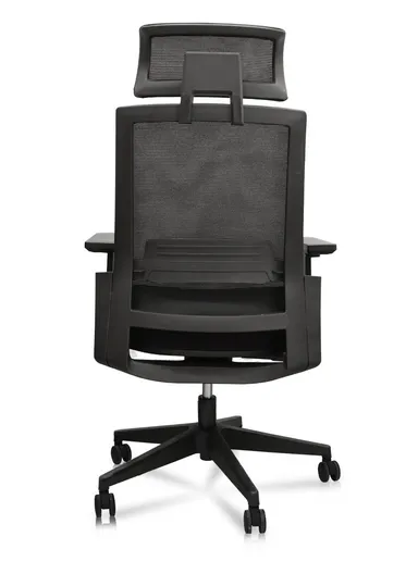 360° Rotation Office Chair Ergonomic Mesh With Height &amp; Head Rest Adjustment A901 (L62.5 x W65 x H118.5)cm