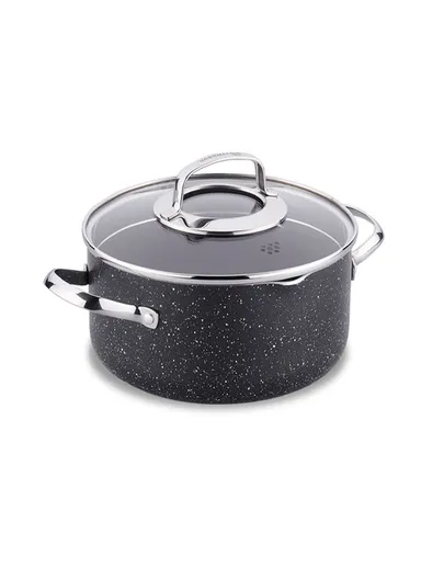 20cm Galaksi Granite Coating Aluminum Casserole With Lid A2950