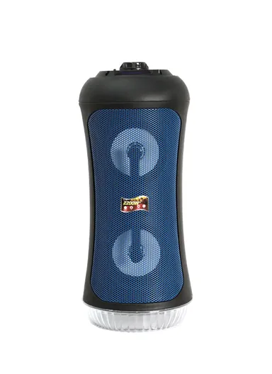 Double 4" 1800mAh 15W Colourful Lighting Portable Sound Better Speaker With Carrying Strap, AUX, USB, Microphone Input &amp; TF Memory Card DG-1063 (D16 x H40)cm
