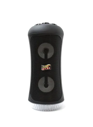 Double 4" 1800mAh 15W Colourful Lighting Portable Sound Better Speaker With Carrying Strap, AUX, USB, Microphone Input &amp; TF Memory Card DG-1063 (D16 x H40)cm