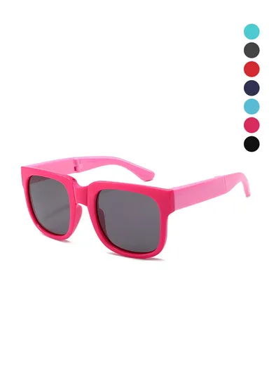 Multicolor TPEE Soft Silicon Frame Sunglasses For Kids D012