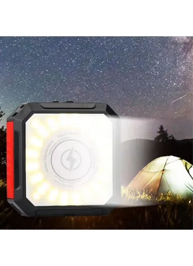 10000mAh Portable Solar Power Bank With LED Light (L17.2 x W8.7 x H2.8)cm