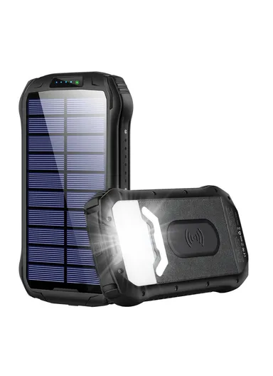 26800mAh Waterproof Dual USB &amp; Type-C Output Solar Power Bank i26W (L17.6 x W9.5 x H2.9)cm