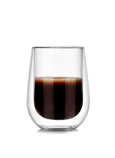 220ml Drinking Double Glass Cup