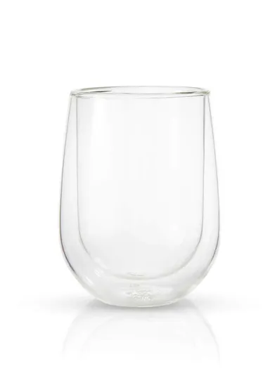 220ml Drinking Double Glass Cup