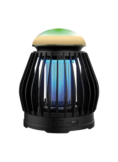 ABS, PC Electric Indoor Mosquito Zapper USB Killer Insect Trap With 3 Brightness Adjustable LED Night Lamp (L15.2 x W15.2 x H18)cm
