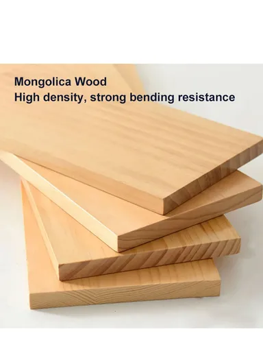 20x60cm Wood Storage Rack Wall Mounted Wood Display Shelf Holder For Kitchen Office Home Bathroom Decor