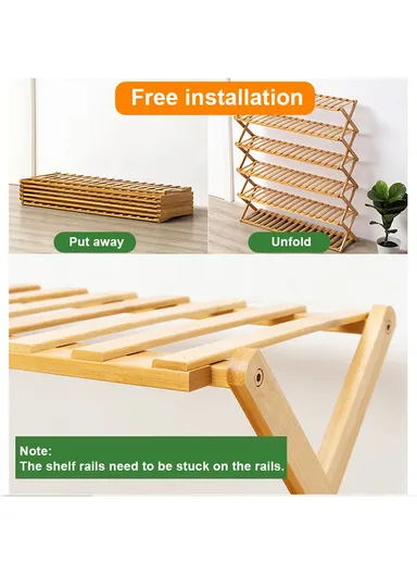 3-Layer 50cm Bamboo Plant Stand Multiple Flowerpot Holder Rack Planter Display Shelf -Brown