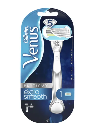 Venus Platinium Extra Smooth Razor With 1 Cartridge For Women