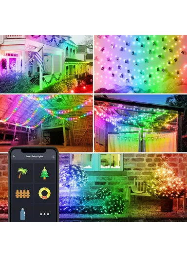 5m 33-LED Copper Wire USB Bluetooth Smart Festival Party Decorative Colorful LED String Waterproof Remote Control Music BSL1
