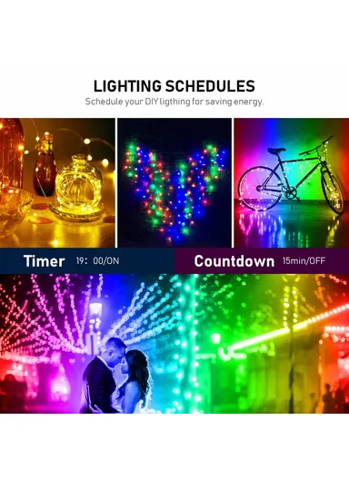 5m 33-LED Copper Wire USB Bluetooth Smart Festival Party Decorative Colorful LED String Waterproof Remote Control Music BSL1
