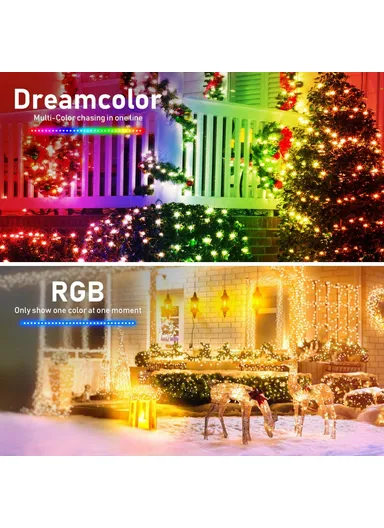 5m 33-LED Copper Wire USB Bluetooth Smart Festival Party Decorative Colorful LED String Waterproof Remote Control Music BSL1