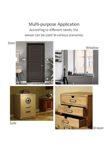 Wireless WiFi Door &amp; Window Sensor, Smart Home Doorbell AW201