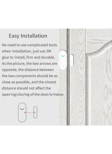 Wireless WiFi Door &amp; Window Sensor, Smart Home Doorbell AW201