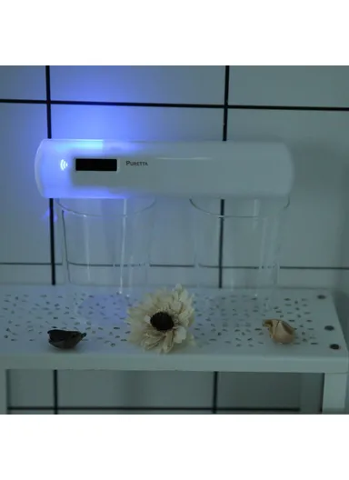 Mirror Design Intelligent UV Light Toothbrush Sterilizer Case Portable Travel Toothbrush Holder Cleaner Household Brush Holder