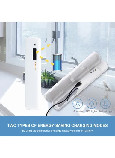 Mirror Design Intelligent UV Light Toothbrush Sterilizer Case Portable Travel Toothbrush Holder Cleaner Household Brush Holder