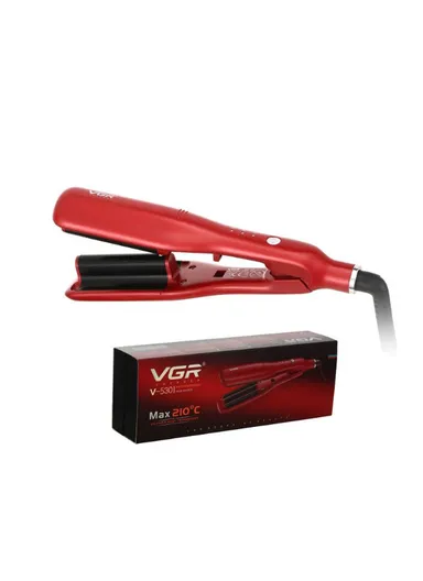 33- 38W Adjustable Temperature Professional Deep Waver with Digital LED Display V-530 (L23 x W4.5 x H3.6)cm