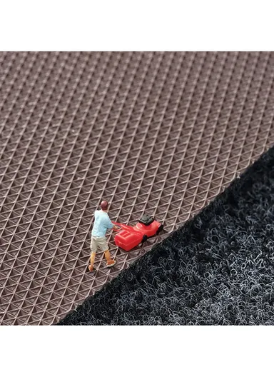 50x80cm Simple Style Non-Slip Door Entrance Mat Dust-proof Floor Rug Carpet - Dark Grey