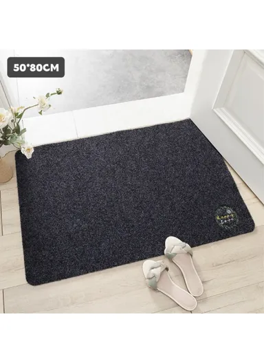 50x80cm Simple Style Non-Slip Door Entrance Mat Dust-proof Floor Rug Carpet - Garland
