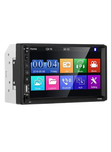 7-inch MP5 Carplayer Auto Car Center Console Video Recorder With 12 Light Camera 7701B-3 (L17.8 x W10 x D6.5)cm 