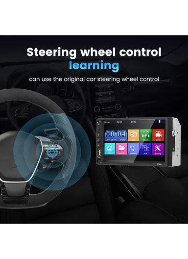 7-inch MP5 Carplayer Auto Car Center Console Video Recorder With 12 Light Camera 7701B-3 (L17.8 x W10 x D6.5)cm 