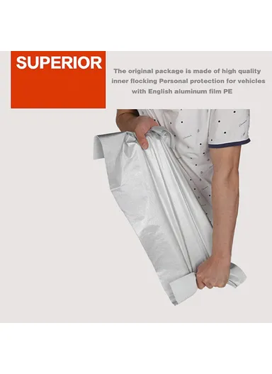 Outdoor Protection Full Car Covers UV Snow Cover Sunshade Waterproof Dustproof Case For SUV (L510 x W200 x H175)cm - Black / L